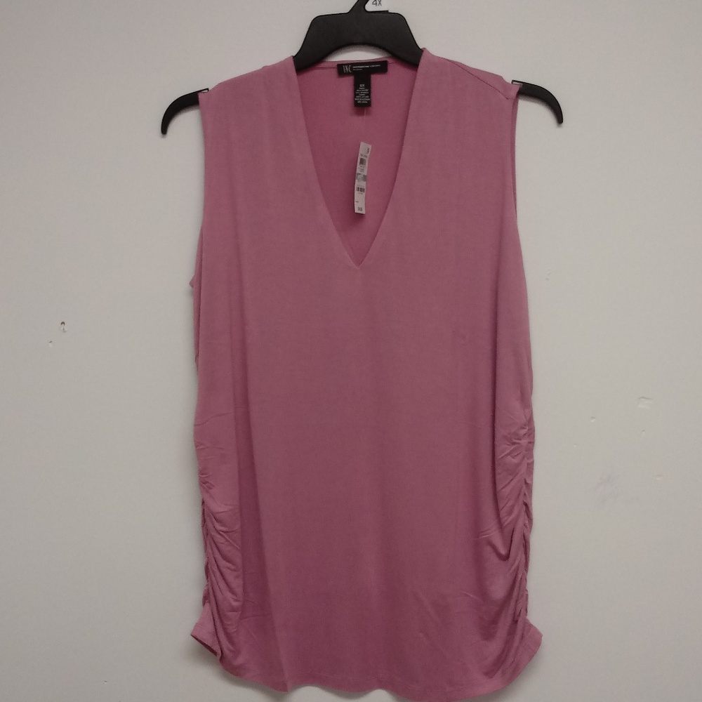 NWT INC International Ruched Tank Top in Purple